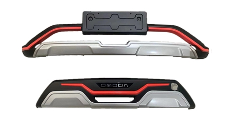 CHERY OMADA 5 UYUMLU ÖN ARKA KORUMA (KIRMIZI ÇİZGİLİ)